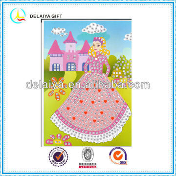 Kit de mosaïque en mousse EVA princesse bricolage pour les enfants